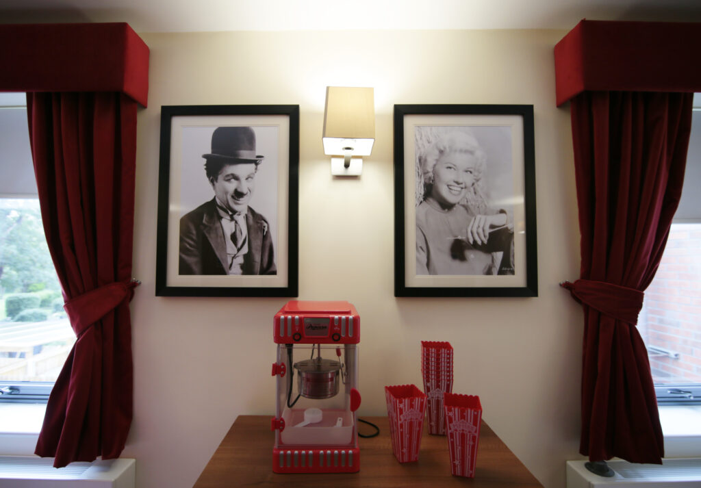 posters in the cinema