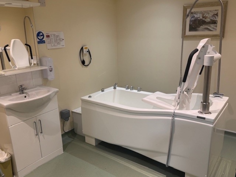 our assisted bathroom