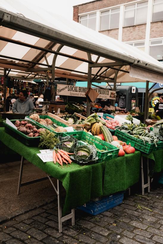 fresh produce market stalll